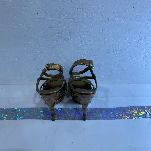 GUCCI GOLD HEELS SIZE 38 1/2 - Picture 6 of 7